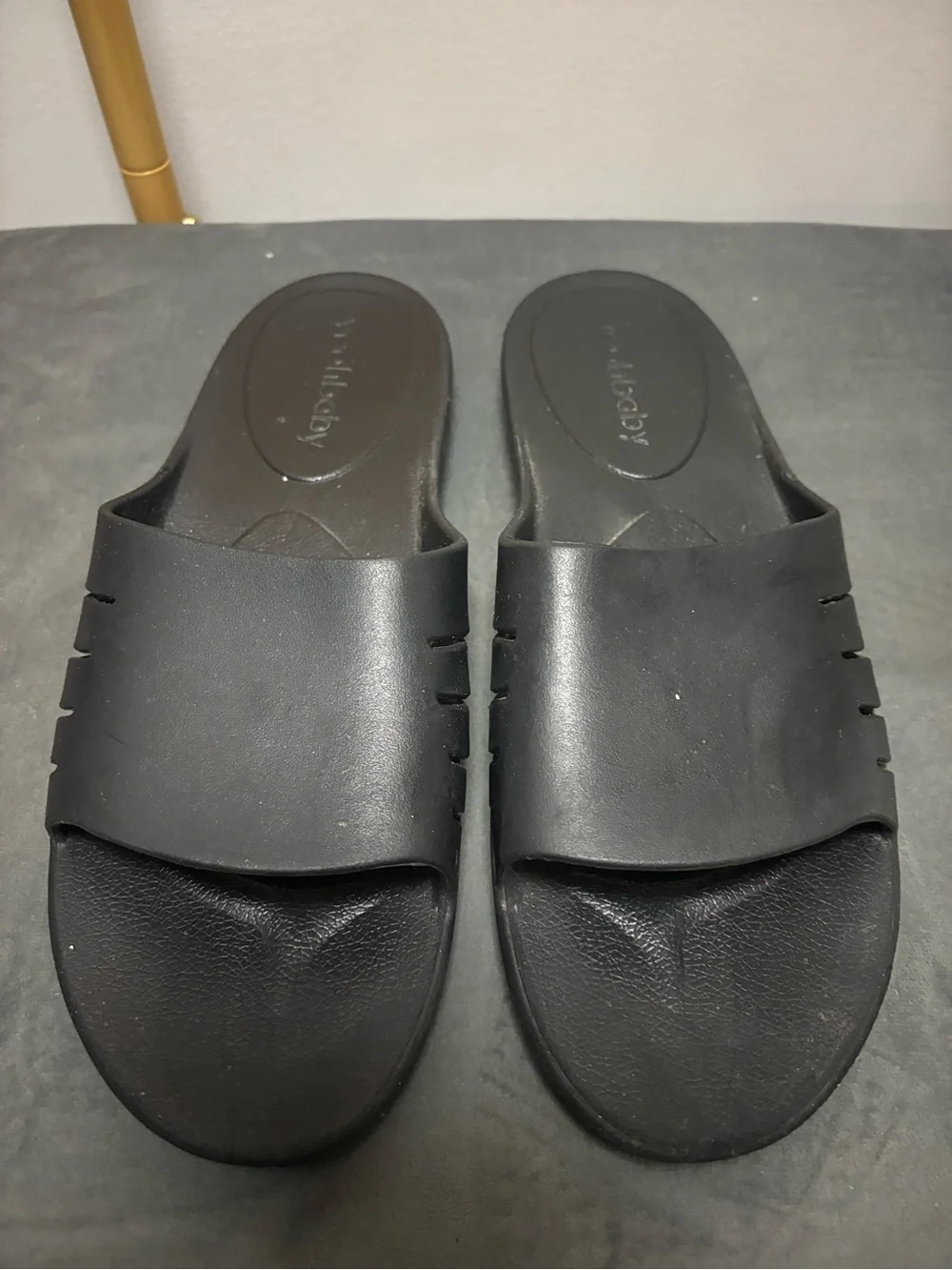 Black Slide Sandals